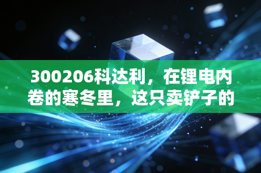 300206科达利，在锂电内卷的寒冬里，这只卖铲子的股票还香吗？