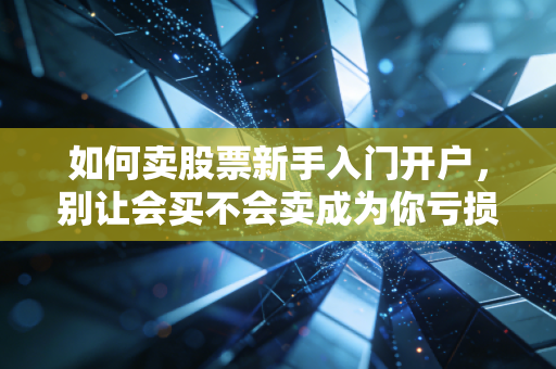 如何卖股票新手入门开户，别让会买不会卖成为你亏损的借口