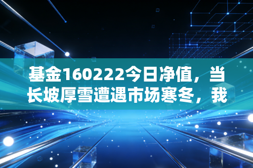基金160222今日净值,当长坡厚雪遭遇市场寒冬,我们该如何审视手中的食品饮料基金?