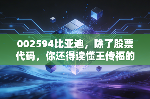 002594比亚迪，除了股票代码，你还得读懂王传福的技术鱼池与护城河