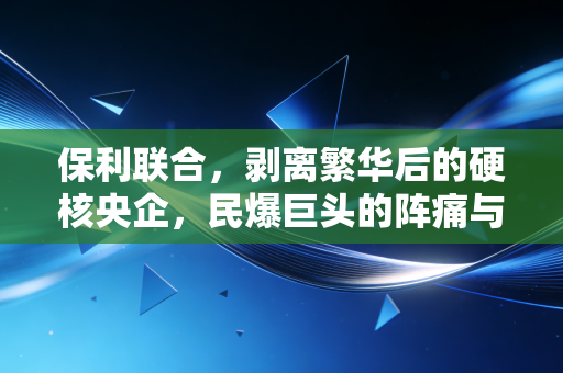 保利联合，剥离繁华后的硬核央企，民爆巨头的阵痛与重生