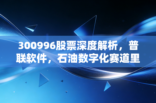 300996股票深度解析，普联软件，石油数字化赛道里的卖水人，值得长期持有吗？