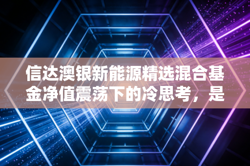 信达澳银新能源精选混合基金净值震荡下的冷思考，是时候割肉还是躺平？