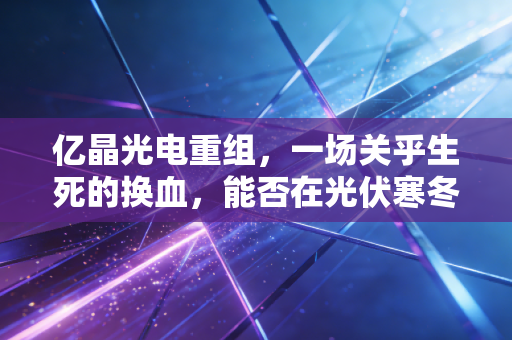 亿晶光电重组，一场关乎生死的换血，能否在光伏寒冬中熬出春天？