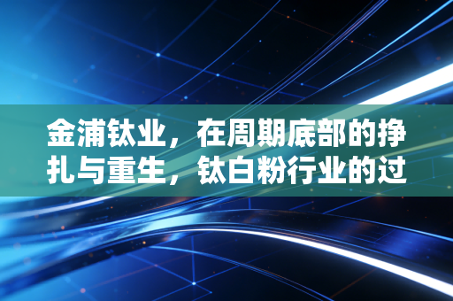 金浦钛业，在周期底部的挣扎与重生，钛白粉行业的过山车还能坐多久？