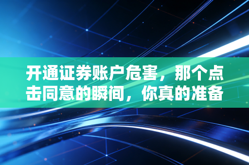 开通证券账户危害，那个点击同意的瞬间，你真的准备好了吗？