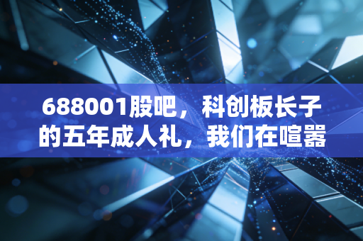 688001股吧，科创板长子的五年成人礼，我们在喧嚣中寻找价值