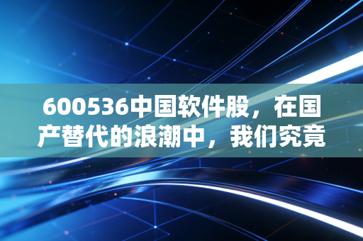600536中国软件股，在国产替代的浪潮中，我们究竟是在投资未来还是为情怀买单？
