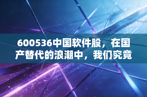 600536中国软件股，在国产替代的浪潮中，我们究竟是在投资未来还是为情怀买单？