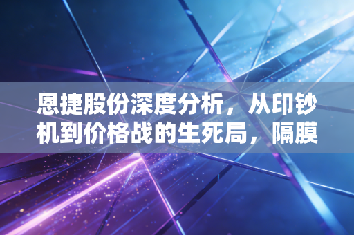 恩捷股份深度分析，从印钞机到价格战的生死局，隔膜龙头还能王者归来吗？