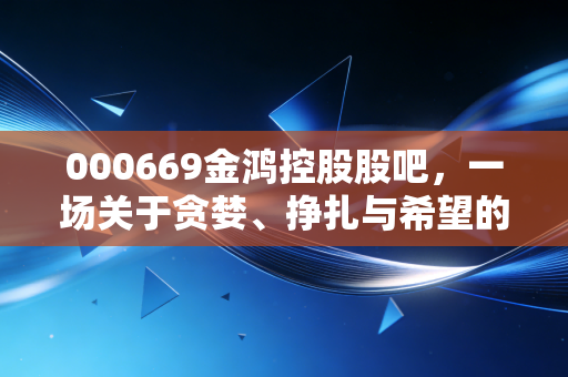 000669金鸿控股股吧，一场关于贪婪、挣扎与希望的散户启示录