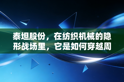 泰坦股份，在纺织机械的隐形战场里，它是如何穿越周期的？
