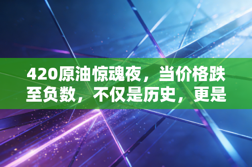 420原油惊魂夜，当价格跌至负数，不仅是历史，更是给所有散户的一记耳光