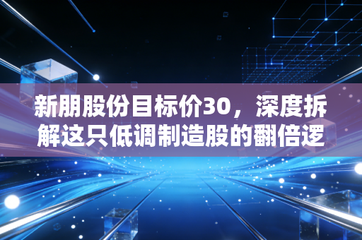 新朋股份目标价30，深度拆解这只低调制造股的翻倍逻辑，我为何敢下此断言？