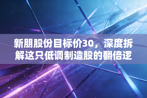 新朋股份目标价30，深度拆解这只低调制造股的翻倍逻辑，我为何敢下此断言？