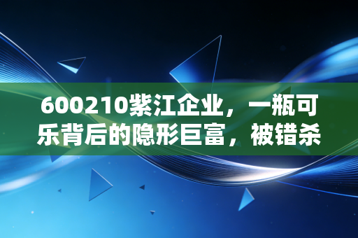 600210紫江企业，一瓶可乐背后的隐形巨富，被错杀的低估值印钞机