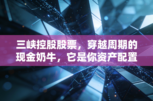 三峡控股股票，穿越周期的现金奶牛，它是你资产配置中的压舱石吗？