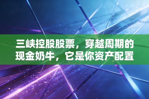 三峡控股股票，穿越周期的现金奶牛，它是你资产配置中的压舱石吗？