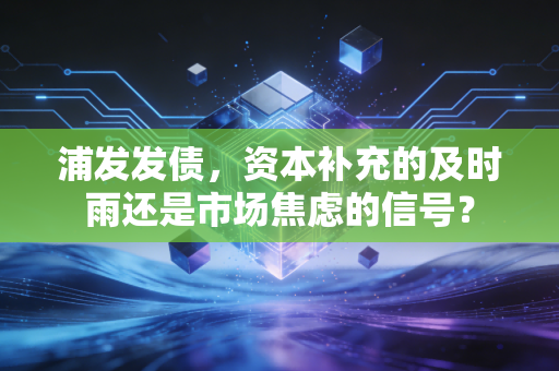 浦发发债，资本补充的及时雨还是市场焦虑的信号？