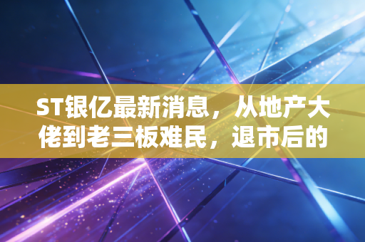 ST银亿最新消息，从地产大佬到老三板难民，退市后的重整路还有多远？