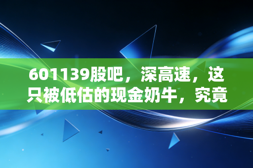 601139股吧，深高速，这只被低估的现金奶牛，究竟值不值得我们拿一辈子？