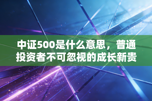 中证500是什么意思，普通投资者不可忽视的成长新贵