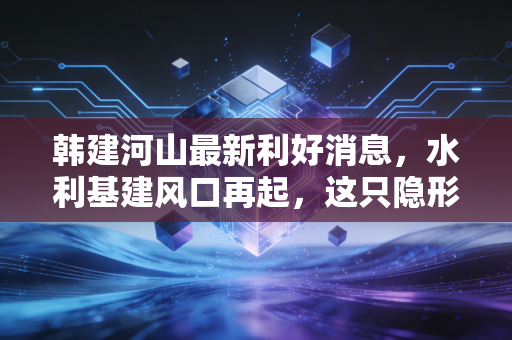 韩建河山最新利好消息，水利基建风口再起，这只隐形冠军能否借势腾飞？