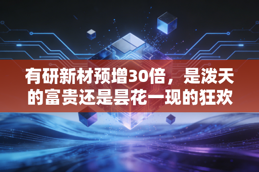 有研新材预增30倍，是泼天的富贵还是昙花一现的狂欢？