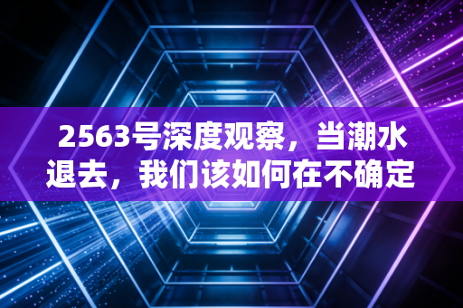 2563号深度观察，当潮水退去，我们该如何在不确定的经济周期中安身立命？