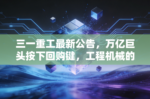 三一重工最新公告,万亿巨头按下回购键,工程机械的春天真的要回来了吗?