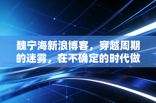 魏宁海新浪博客，穿越周期的迷雾，在不确定的时代做确定的自己