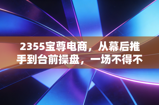 2355宝尊电商，从幕后推手到台前操盘，一场不得不打的绝地反击战