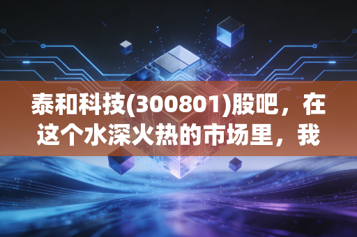 泰和科技(300801)股吧，在这个水深火热的市场里，我们到底是在博弈还是在投资？