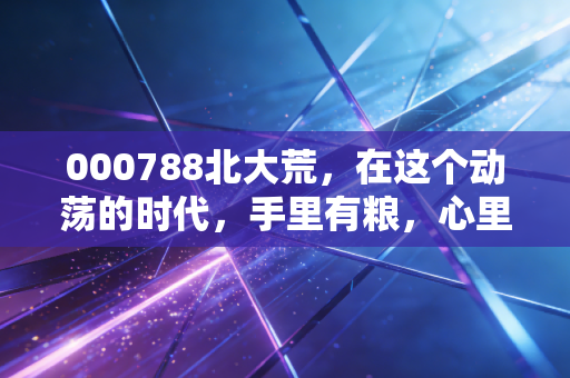 000788北大荒,在这个动荡的时代,手里有粮,心里不慌