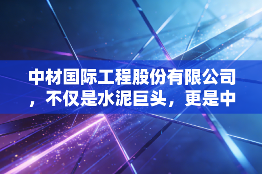 中材国际工程股份有限公司，不仅是水泥巨头，更是中国工业出海的隐形冠军