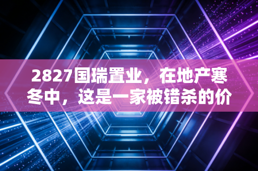 2827国瑞置业，在地产寒冬中，这是一家被错杀的价值股还是即将倒下的多米诺骨牌？