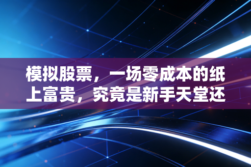 模拟股票，一场零成本的纸上富贵，究竟是新手天堂还是实战陷阱？