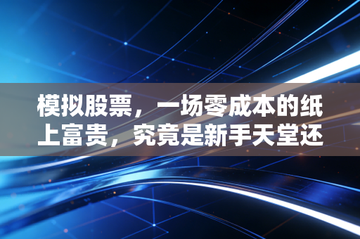 模拟股票，一场零成本的纸上富贵，究竟是新手天堂还是实战陷阱？