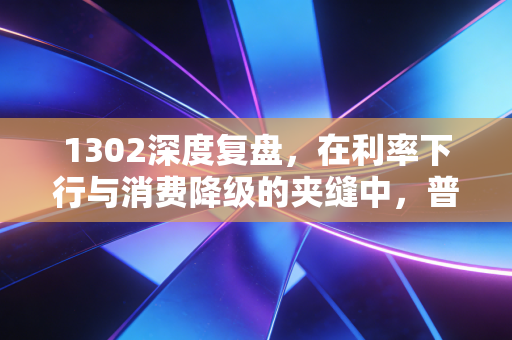 1302深度复盘，在利率下行与消费降级的夹缝中，普通人如何守住财富的底线？
