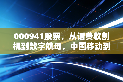 000941股票，从话费收割机到数字航母，中国移动到底能不能成为你的养老底仓？