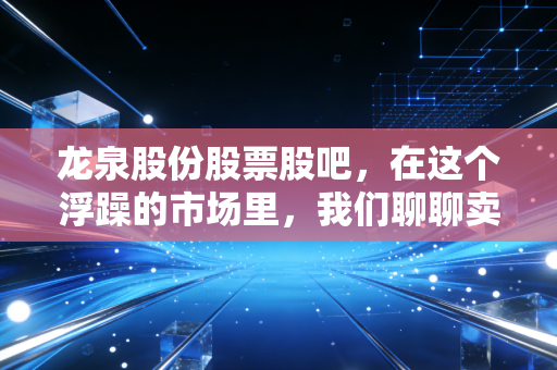 龙泉股份股票股吧，在这个浮躁的市场里，我们聊聊卖水管到底能不能发财？