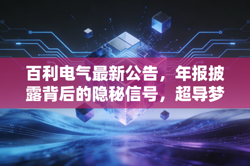 百利电气最新公告，年报披露背后的隐秘信号，超导梦想照进现实还有多远？