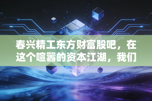 春兴精工东方财富股吧，在这个喧嚣的资本江湖，我们如何守住自己的钱包？