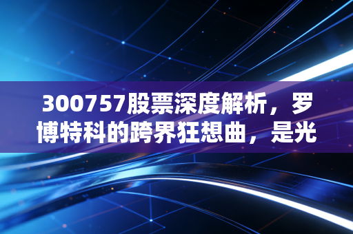 300757股票深度解析,罗博特科的跨界狂想曲,是光伏老兵的绝地反击还是CPO新贵的泡沫狂欢?