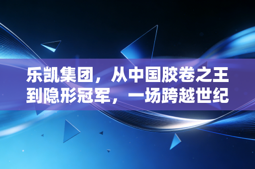 乐凯集团，从中国胶卷之王到隐形冠军，一场跨越世纪的生死突围