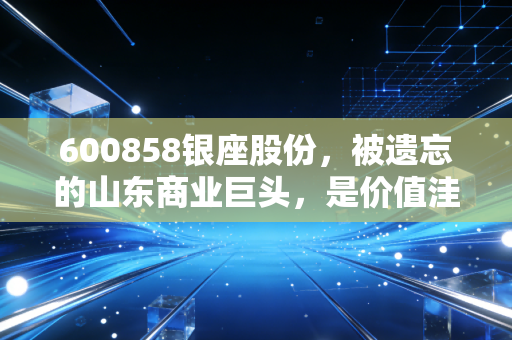 600858银座股份，被遗忘的山东商业巨头，是价值洼地还是时代的眼泪？