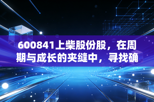 600841上柴股份股，在周期与成长的夹缝中，寻找确定性投资的答案