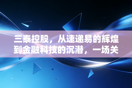 三泰控股，从速递易的辉煌到金融科技的沉潜，一场关于生存哲学的深度复盘