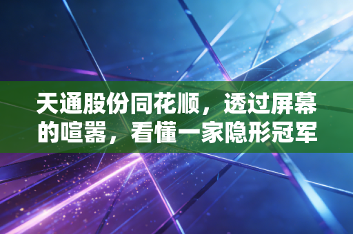 天通股份同花顺，透过屏幕的喧嚣，看懂一家隐形冠军的硬核突围与情绪博弈