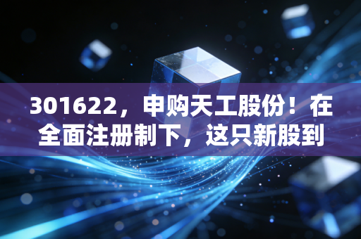 301622，申购天工股份！在全面注册制下，这只新股到底能不能打？深度剖析与实战策略